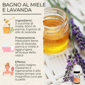 Bagno fai da te miele e lavanda