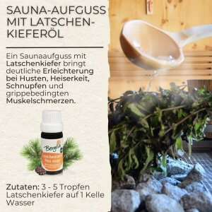 DIY-Sauna-Aufguss mit Latschenkieferöl